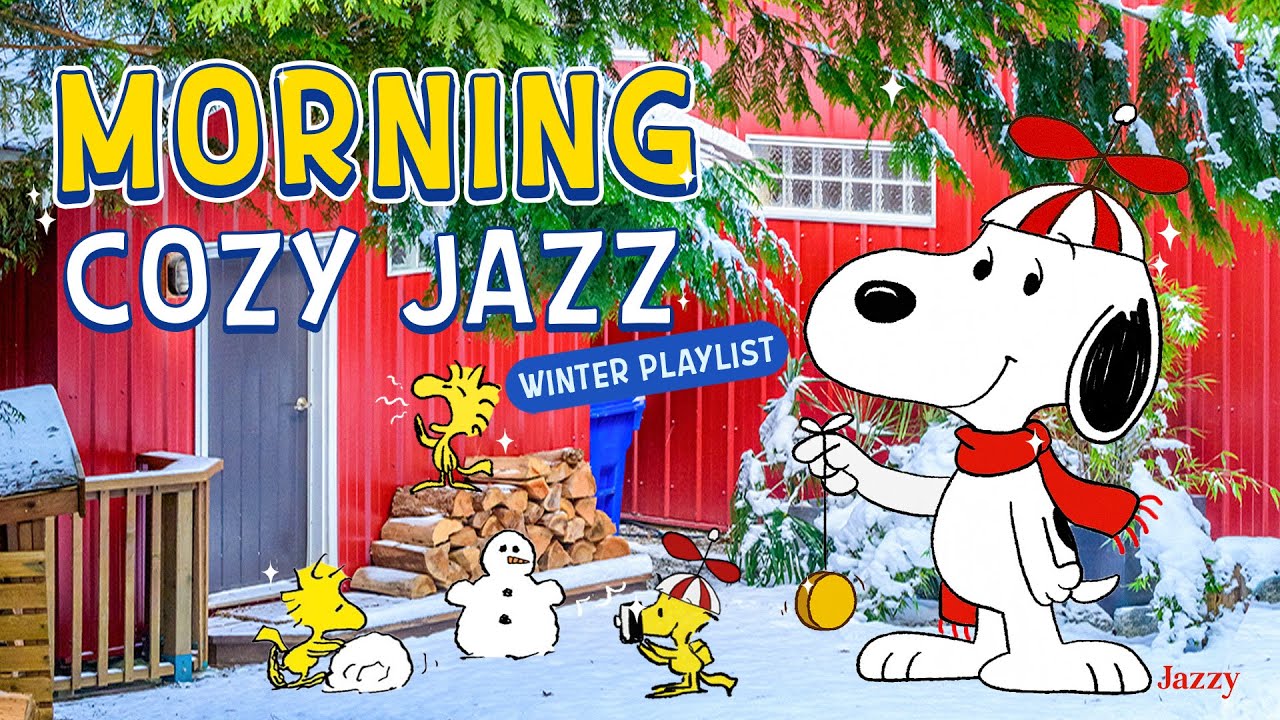 Bright Winter Morning with Snoopy 🎅🎄| Positive Jazz for a Cozy Holiday by Jazzy