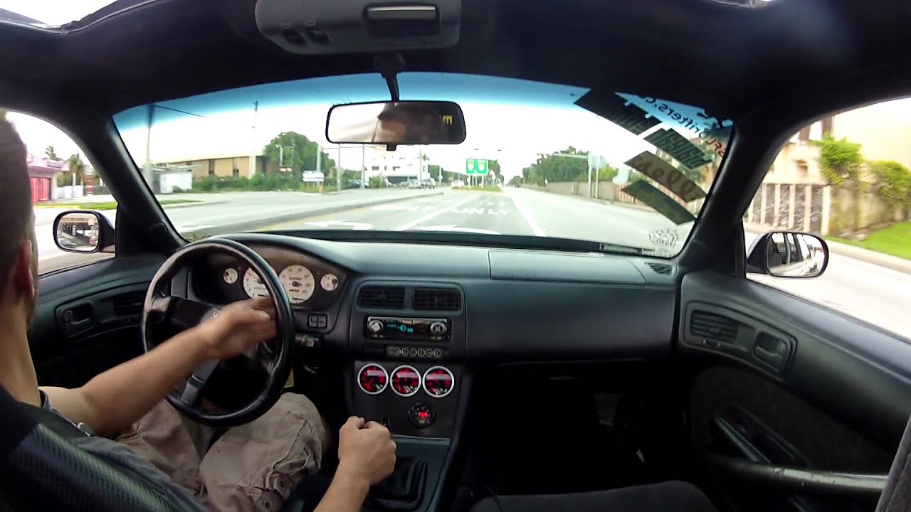 Supercharged V8 240sx on ramp fun....