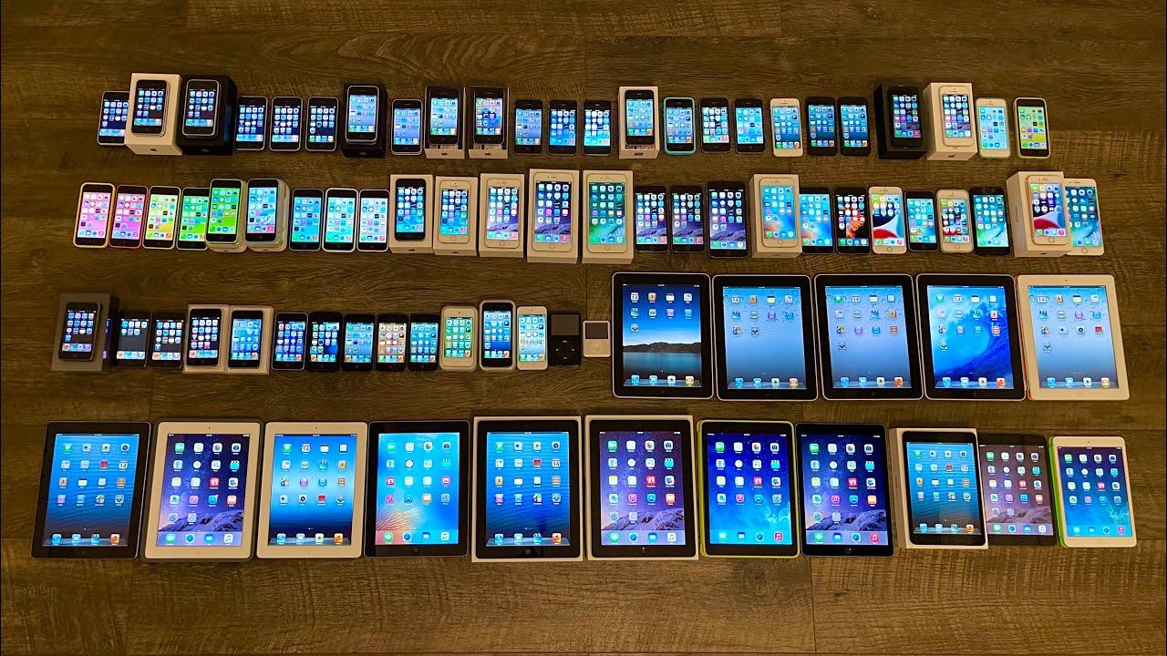 Моя коллекция iPhone, iPod и iPad 2025!