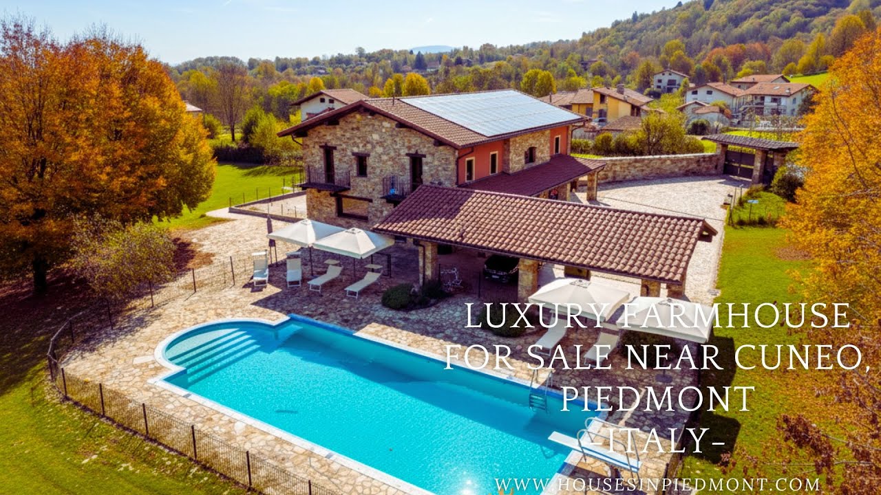 Luxury Farmhouse for Sale near Cuneo, Piedmont | Restored Country Home with Pool