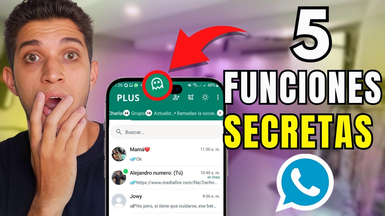 MIRA😱! 5 Funciones SECRETAS DE WHATSAPP PLUS! Nuevos Trucos de Whatsapp que Necesitas Conocer [2024]