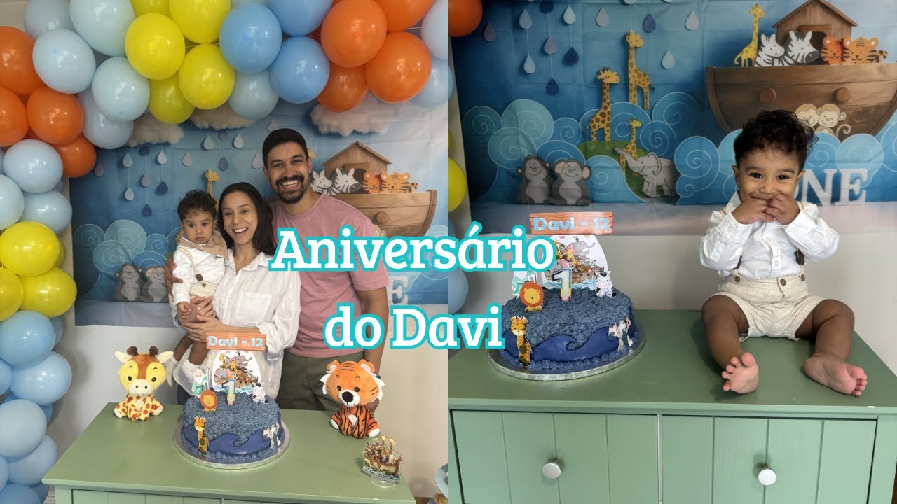 Aniversário de 1 ANINHO do Davi 🎉 Fiz bolo, brigadeiro e mostro tudo!