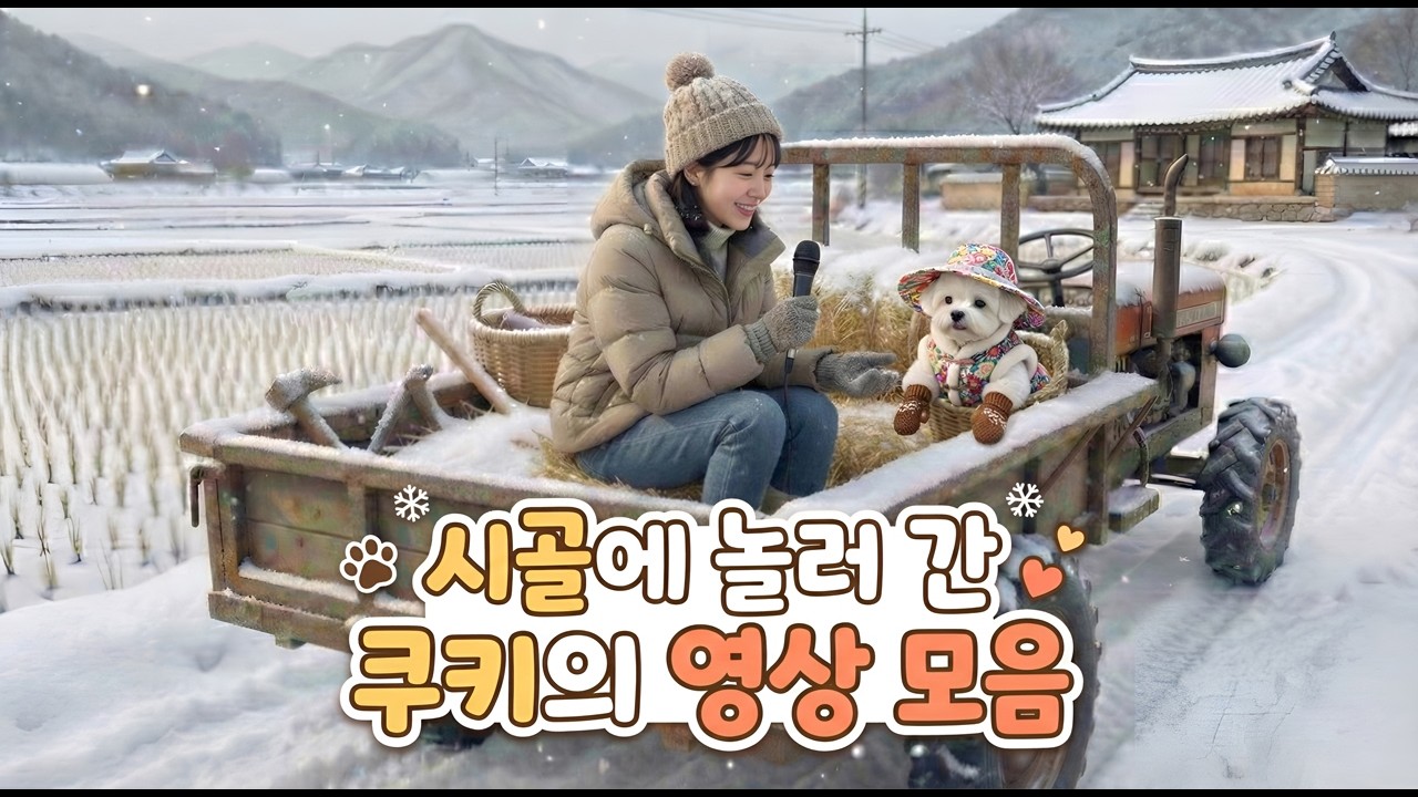 고향갈때 보는 시골에 놀러 간 쿠키 모음집 1탄 #귀경길 #설날영상 #ai #강아지인터뷰