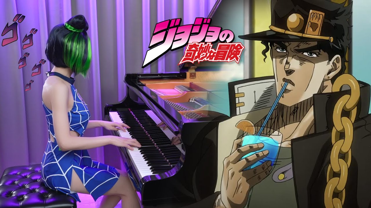 Jotaro's Theme BUT Jolyne played it - JoJo's Bizarre Adventure「Stardust Crusaders」Piano Cover -
