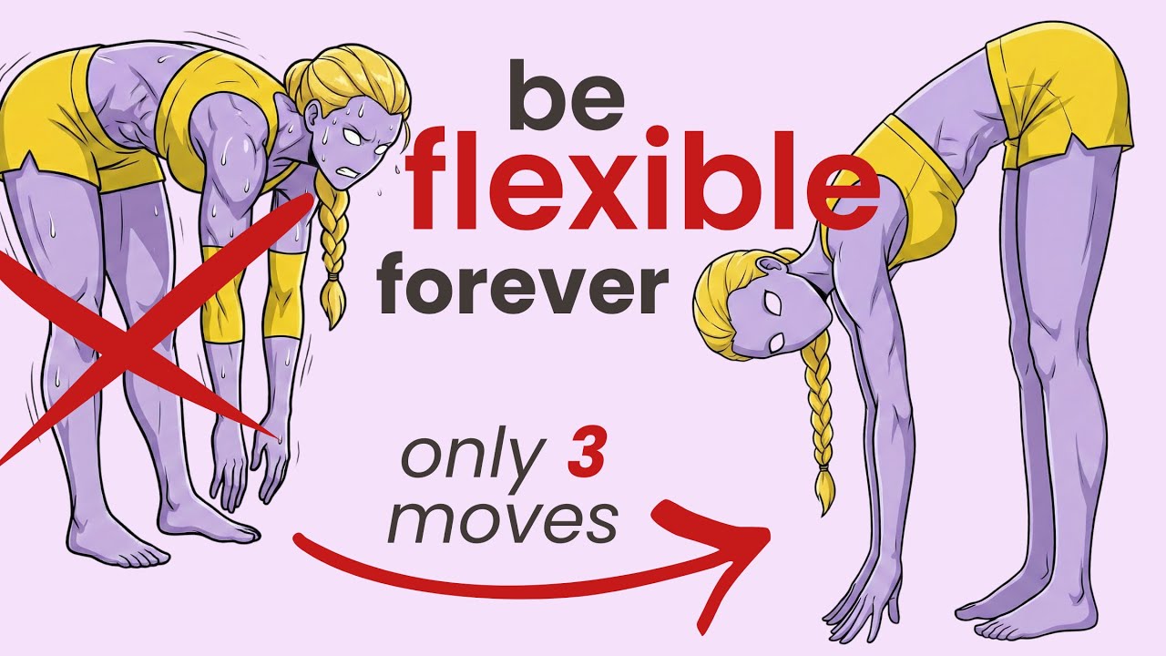 Become FLEXIBLE FOREVER with only 3 Mobility exercises for women, at home no equipment!