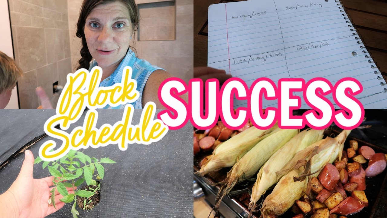 ✔️Busy Mom's DAY IN THE LIFE | Block Schedule | Bathroom Remodel | Banana Bread Baking | Garden Tour