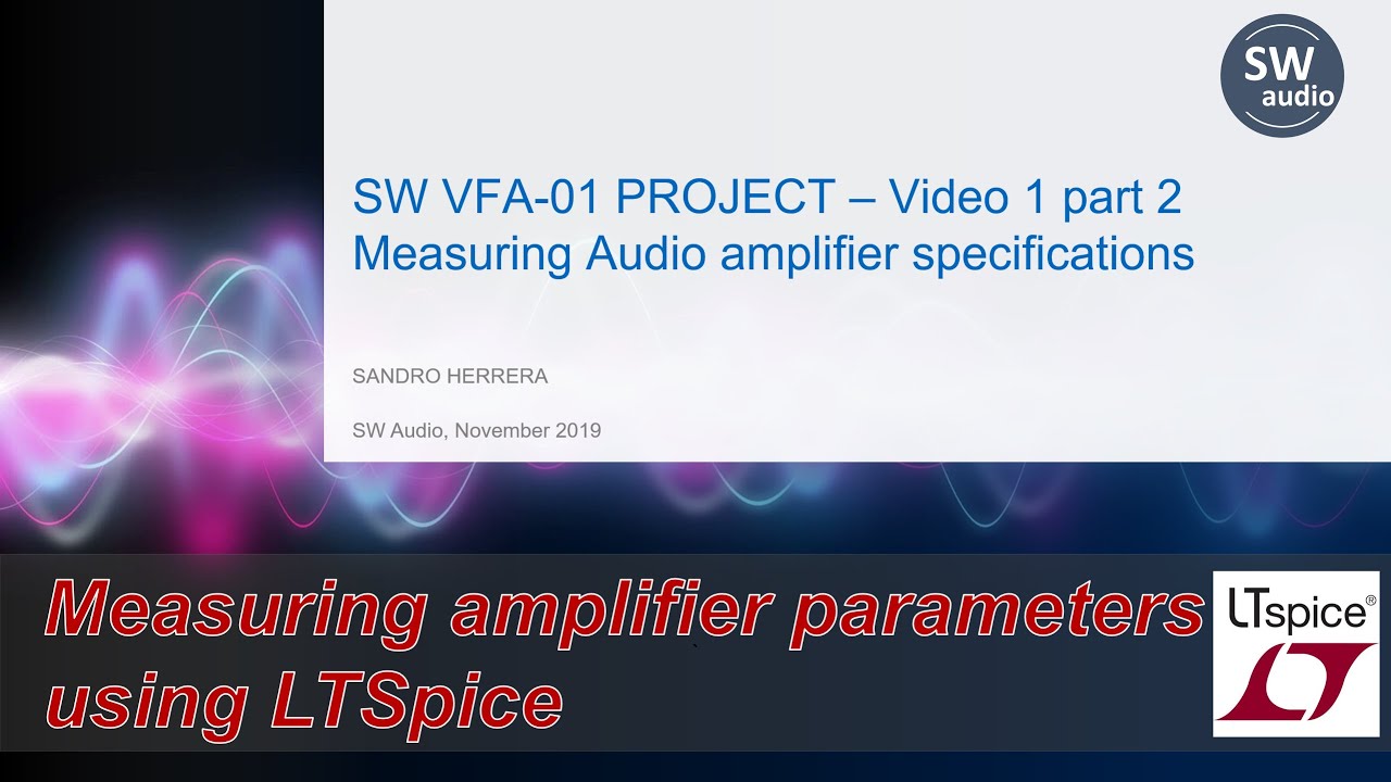 1.2. Measuring amplifier parameters with LTSpice - Audio Amplifier Design Fundamentals