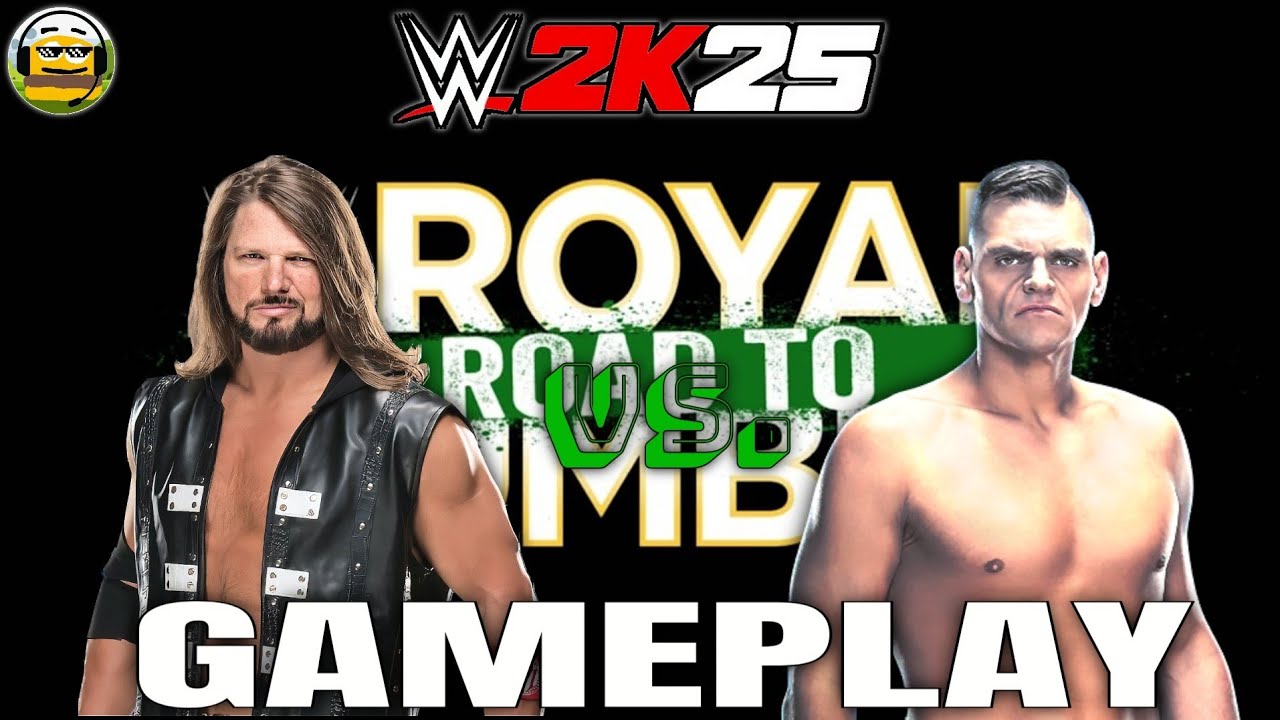 WWE 2K25: AJ STYLES VS. GUNTHER - (GAMEPLAY)