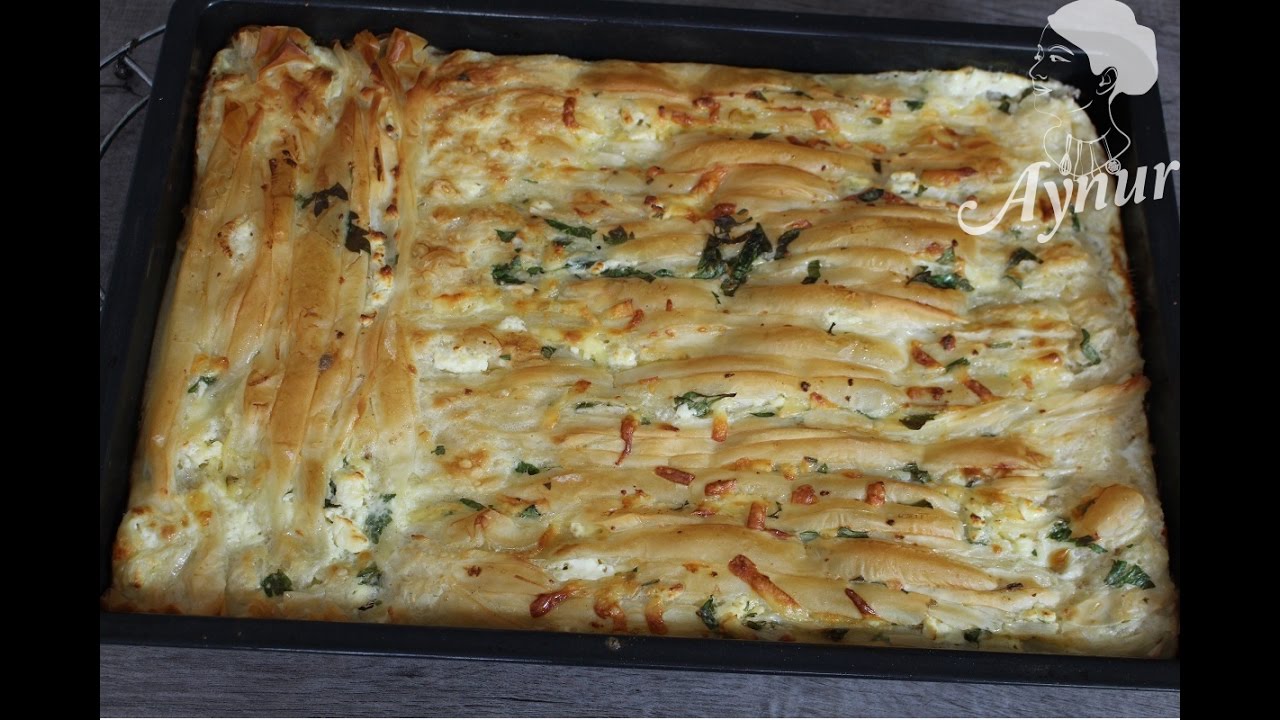 Türkisches Plissee Börek mit Schafskäse- Peynirli pileli börek