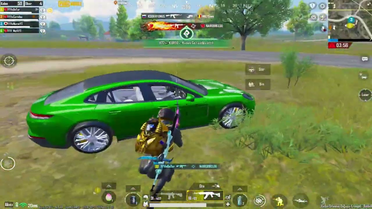 İDDA GELDİ HARİTAYI DUMAN ETTİK ! FFWxMURAT PUBG MOBİLE