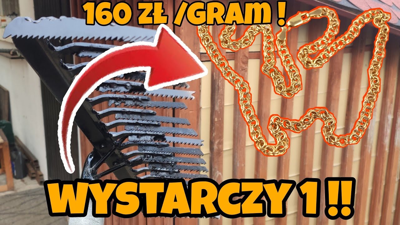 Robię grabie do poszukiwań ZŁOTYCH ŁAŃCUSZKÓW ! Złoto 14K- 160zł/gram !!! [ZyjZpasji odc.340]