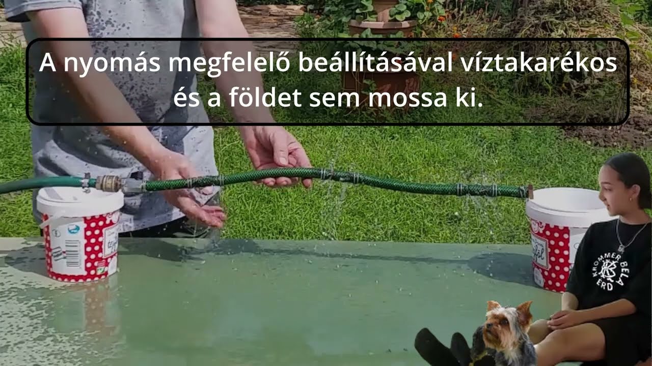 Rezsics&ouml;kkentő, csepegtetős, v&iacute;ztakar&eacute;kos, locsol&aacute;s.