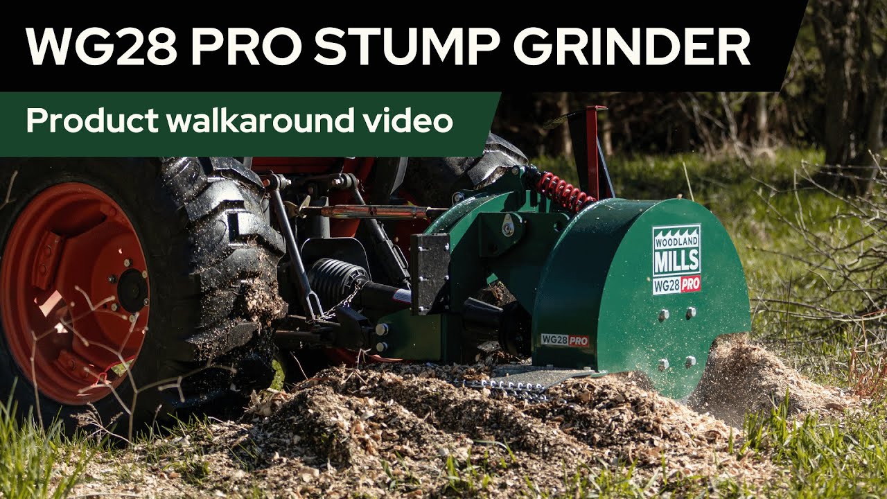 Woodland Mills WG28 PRO Stump Grinder Walkaround