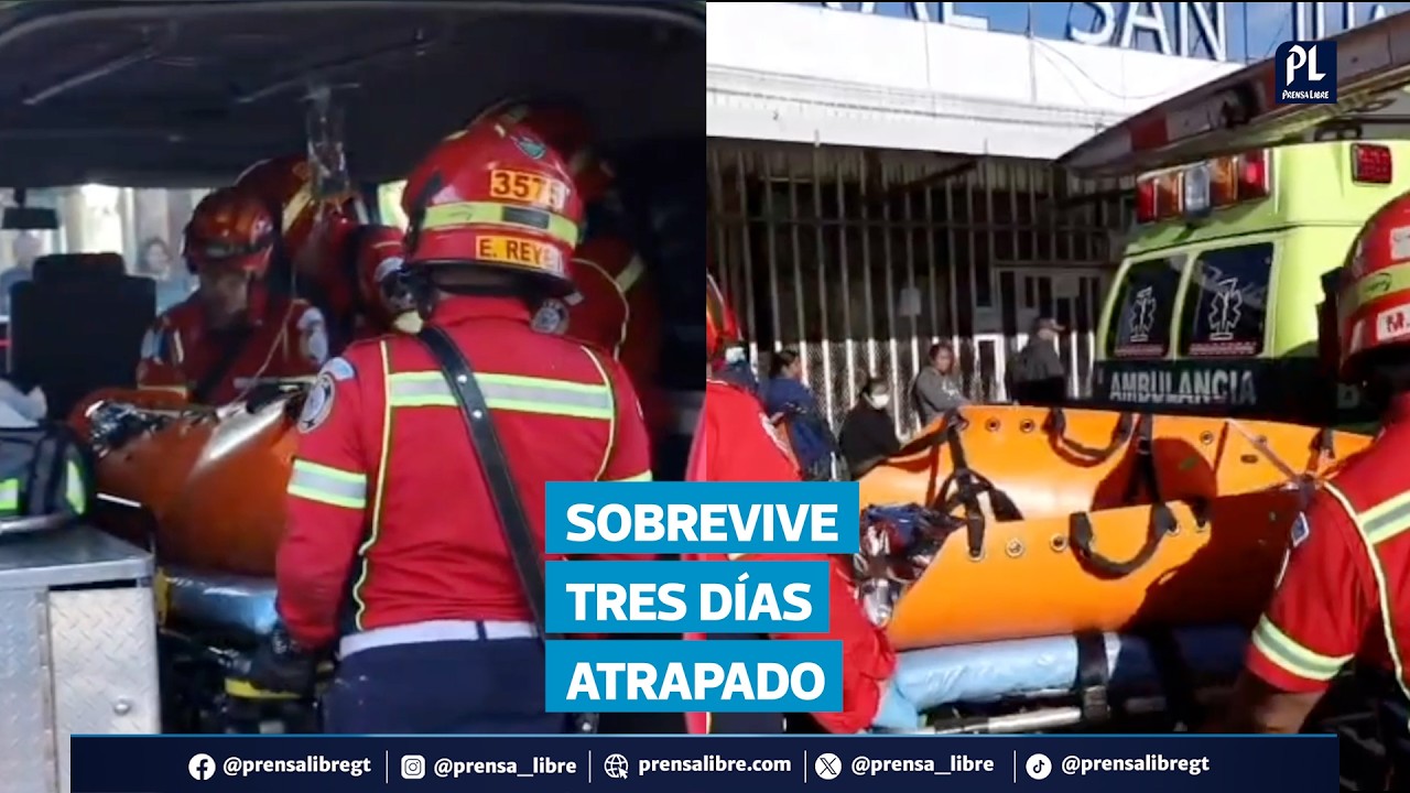 Sobrevive tres días atrapado en barranco de zona 17 tras caer a precipicio