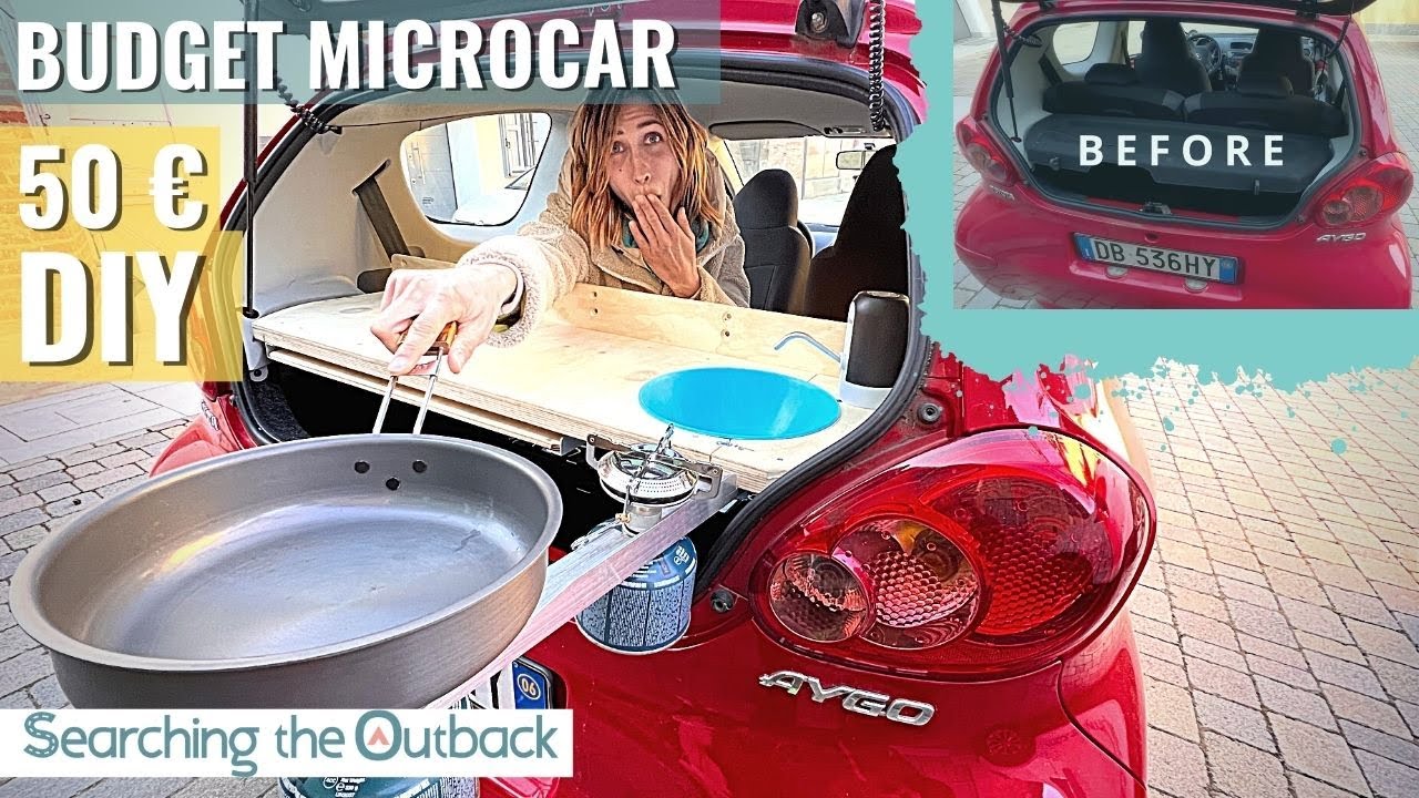 microcar conversion DIY for car camping | TOYOTA AYGO camper car