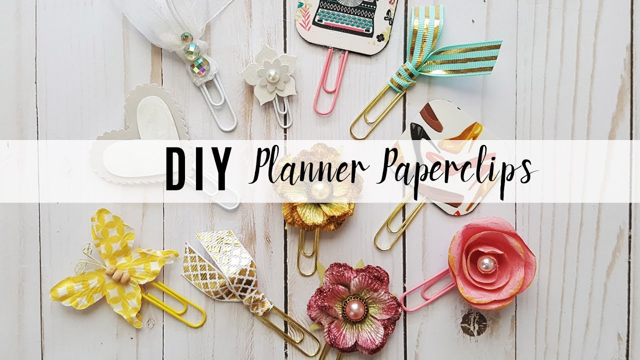 DIY Planner Paperclips or Planner Clips Tutorial