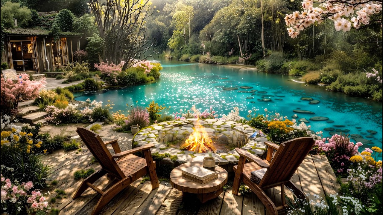 Peaceful Spring Morning in Forest | Birdsong & Gentle Brook – Relax & Restore Inner Calm 🌞🌸