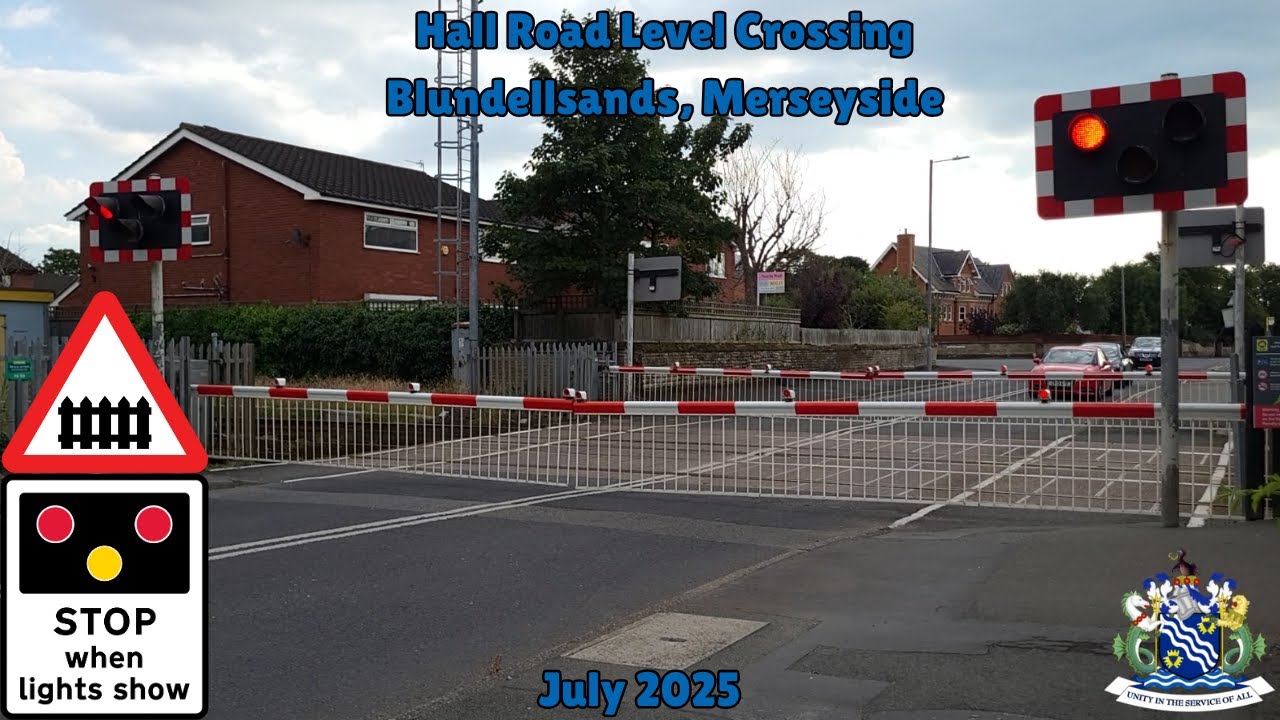 Hall Road Level Crossing, Blundellsands, Merseyside.