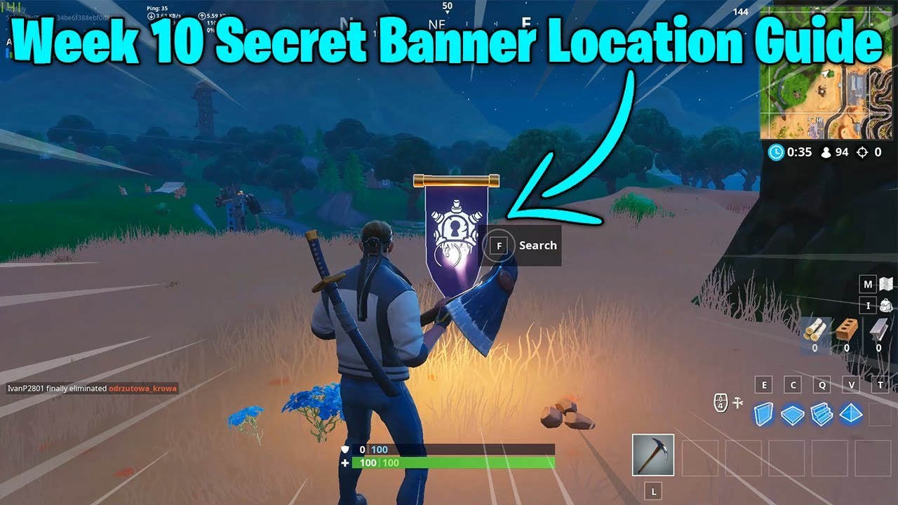 Secret Season 7 Week 10 Banner Location Guide ! | Snowfall Challenges | Fortnite Battle Royale