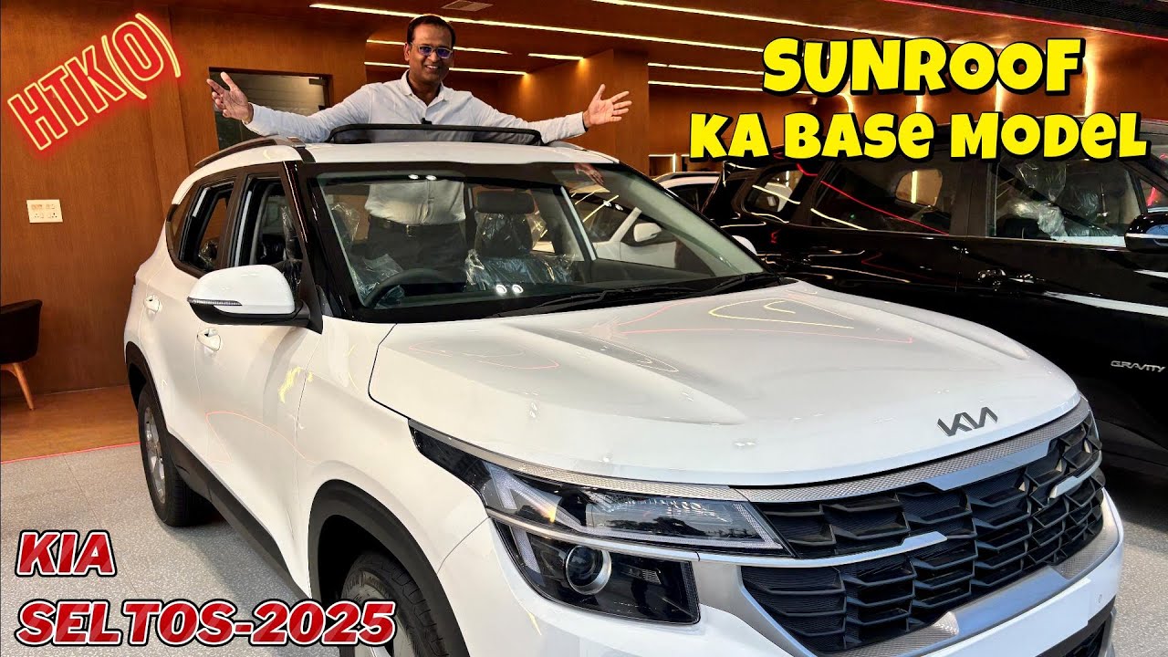 Panoramic Sunroof ka Base Model - KIA SELTOS HTK(O) ! Latest Features ke Saath 2025 Model