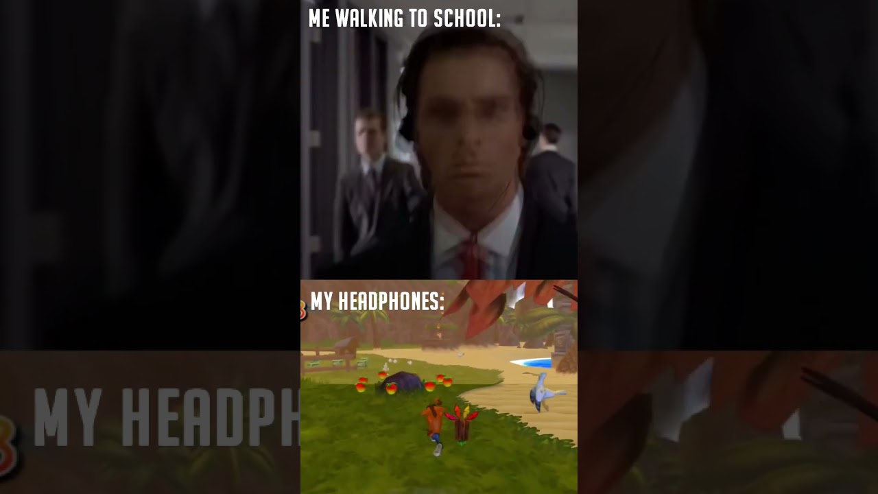 Walking to School with Crash Twinsanity Music 🎶🚶&zwj;♂️ #shorts #shortsfeed #shortsvideo #crashbandicoot