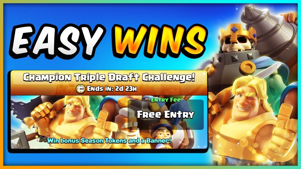 CHAMPION TRIPLE DRAFT CHALLENGE  in CLASH ROYALE!
