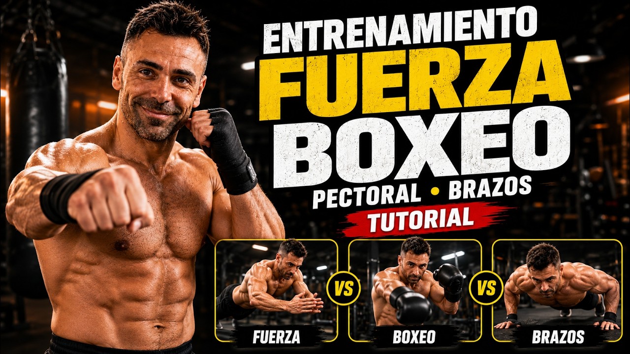 🥊 Entrenamiento Fisico BOXEO ||  FUERZA PECTORAL Y BRAZOS 🥊
