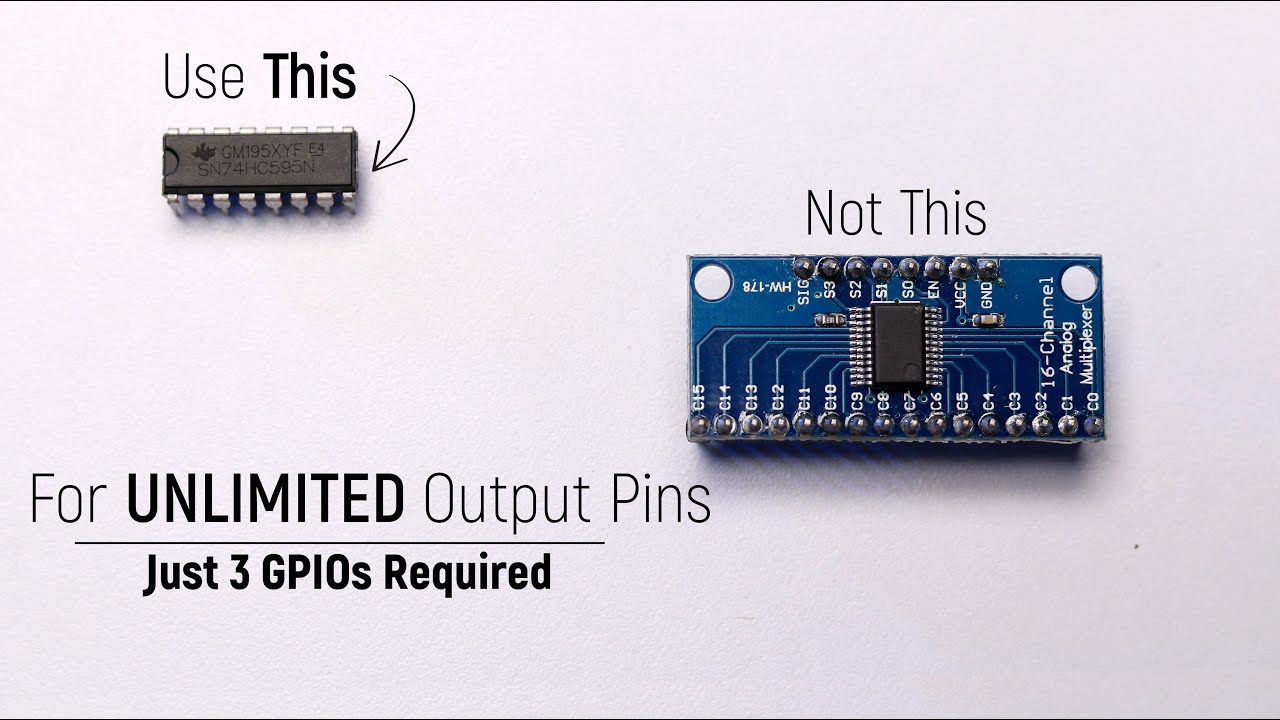 Using Shift Registers to Get UNLIMITED GPIOs for our project !!