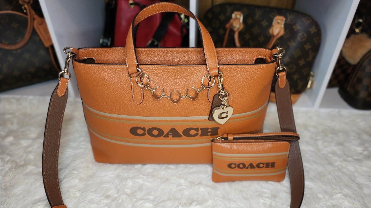 WHAT'S IN MY BAG COACH LOGAN CARRY ALL🤎🤎🤎