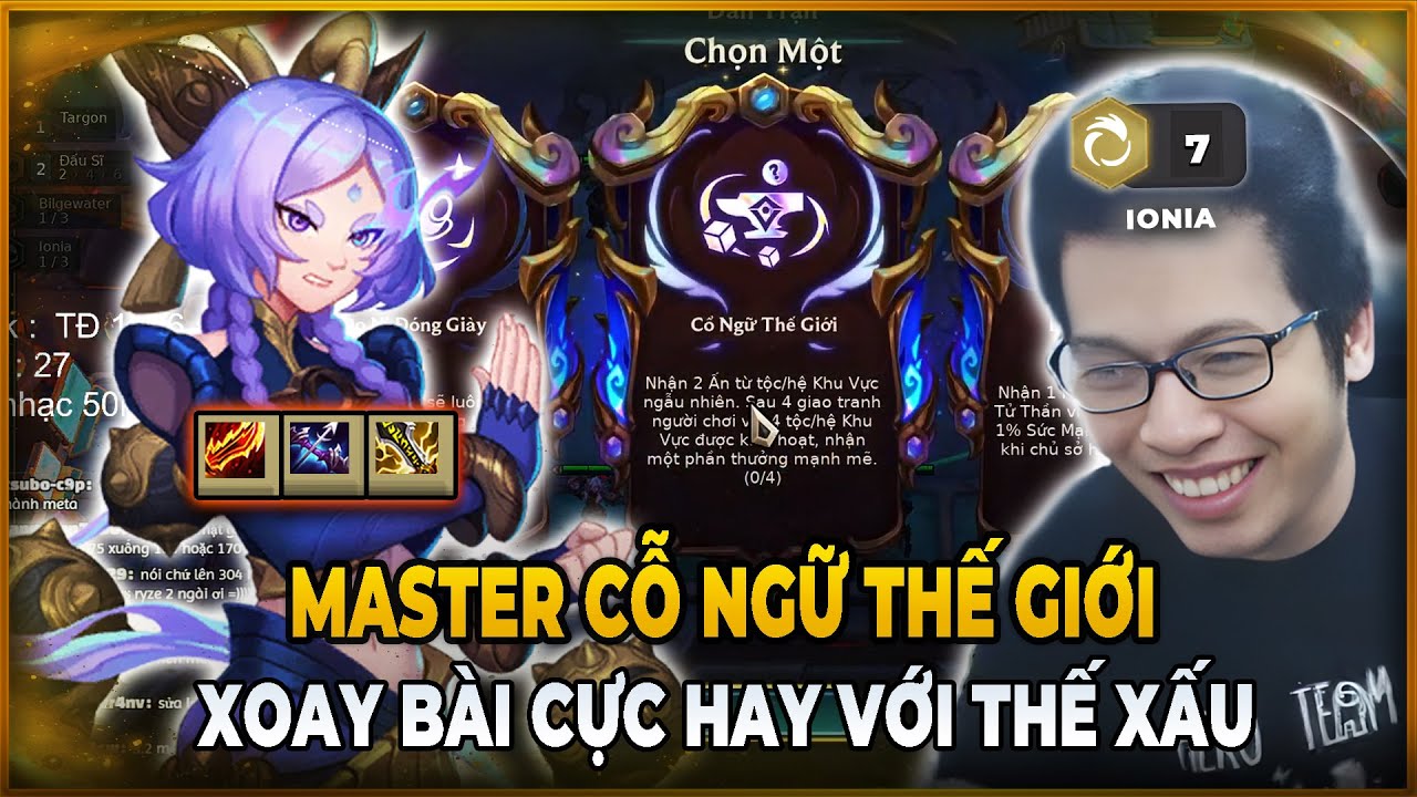 MASTER "CỔ NGỮ THẾ GIỚI" XOAY CỰC HAY VỚI THẾ BÀI XẤU | TRÂU TV