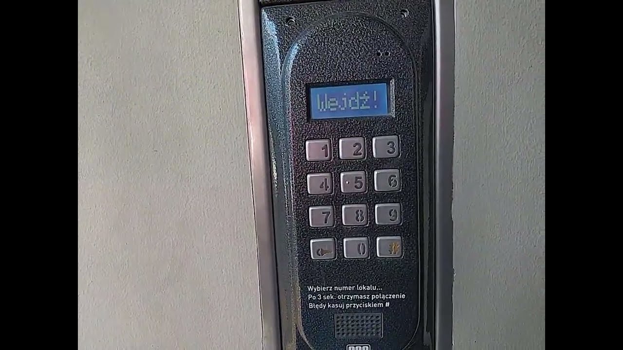 Domofon Aco - Otwieranie kodem instalatora