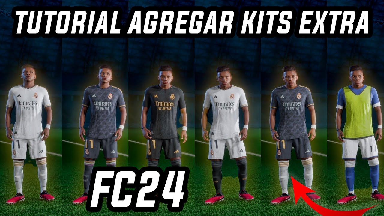 TUTORIAL COMO PONER  KITS EXTRA EN FC24/FIFA