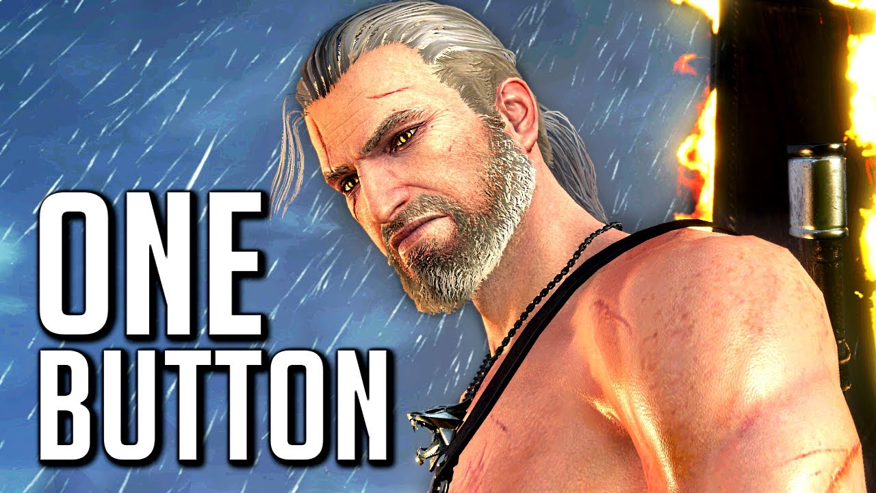 Witcher 3: Kill Eredin with 1 Button.