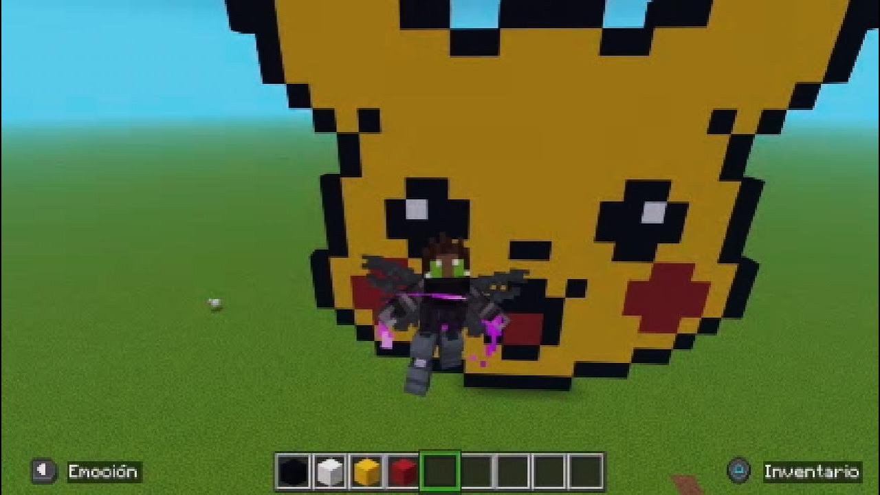 Pixelar en MINECRAFT de PIKACHU