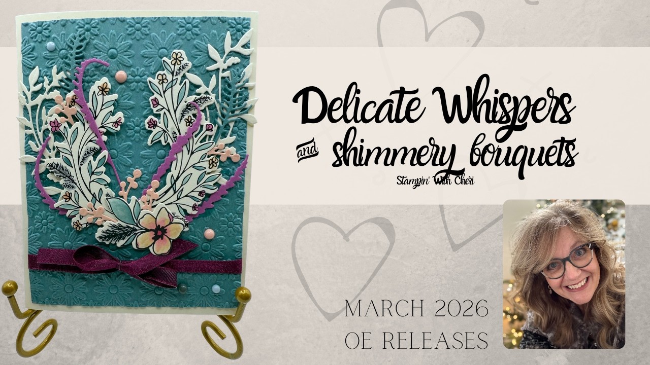 Create a Stunning Shimmery Bouquet: Stampin' Up! Delicate Whispers