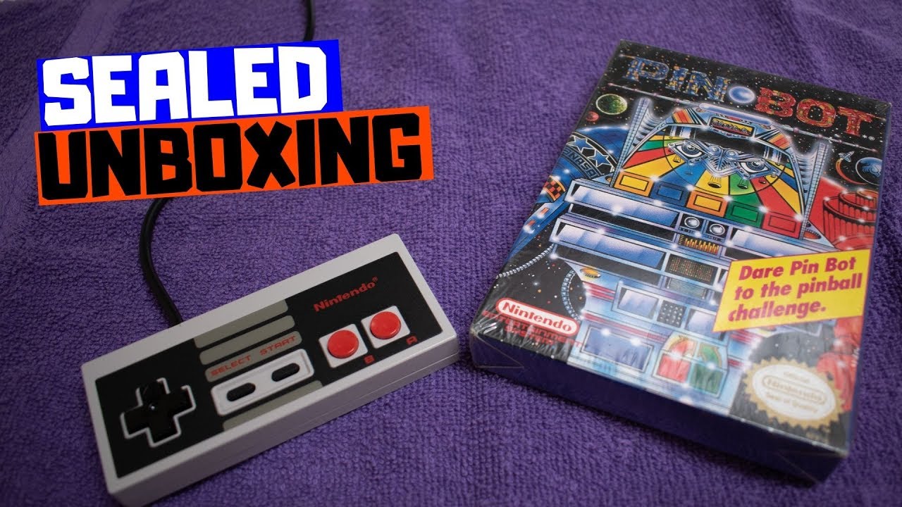 Opening a BRAND NEW Pinbot for the NES - SEALED SUNDAYS