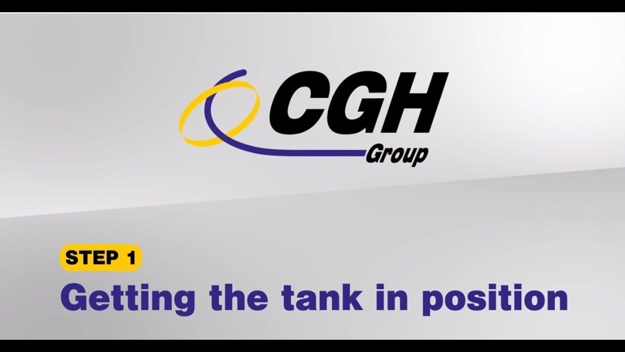 Step 1: Getting the tank in position