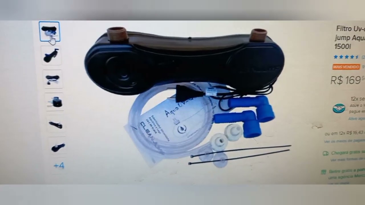 Filtro uv 169,00 funcionando muito bem.