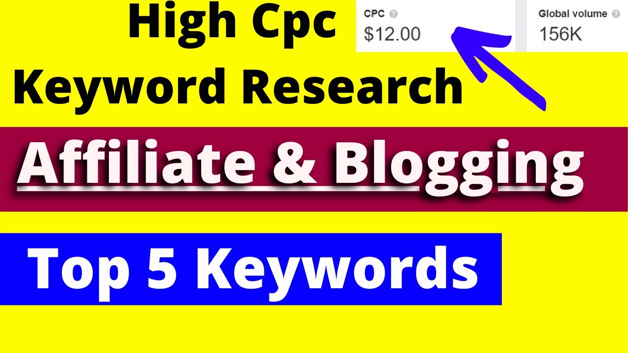 Ahrefs Keyword Research | Amazon Affiliate Tips and Tutorial | High Cpc Keyword Research Tools