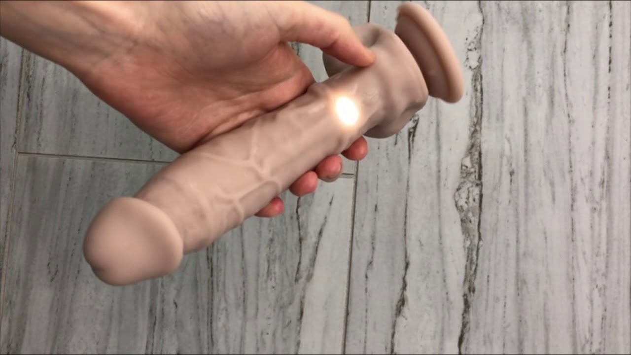 Evolved Novelties Big Shot Squirting dildo ejaculating in shower, product demo