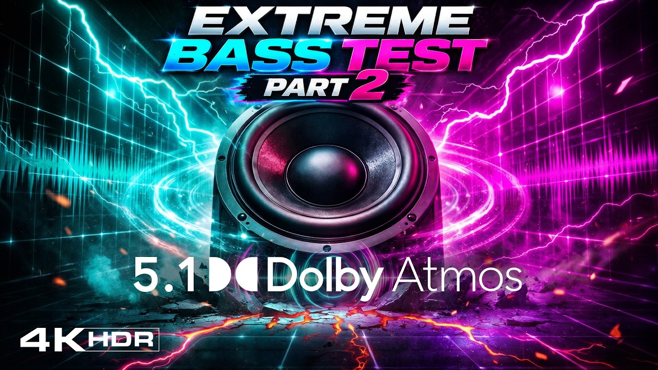 DOLBY Atmos 5.1 SUBWOOFER TEST PART 2 | EXTREME HIGH BASS TEST | SOUND CHECK | 4K HDR