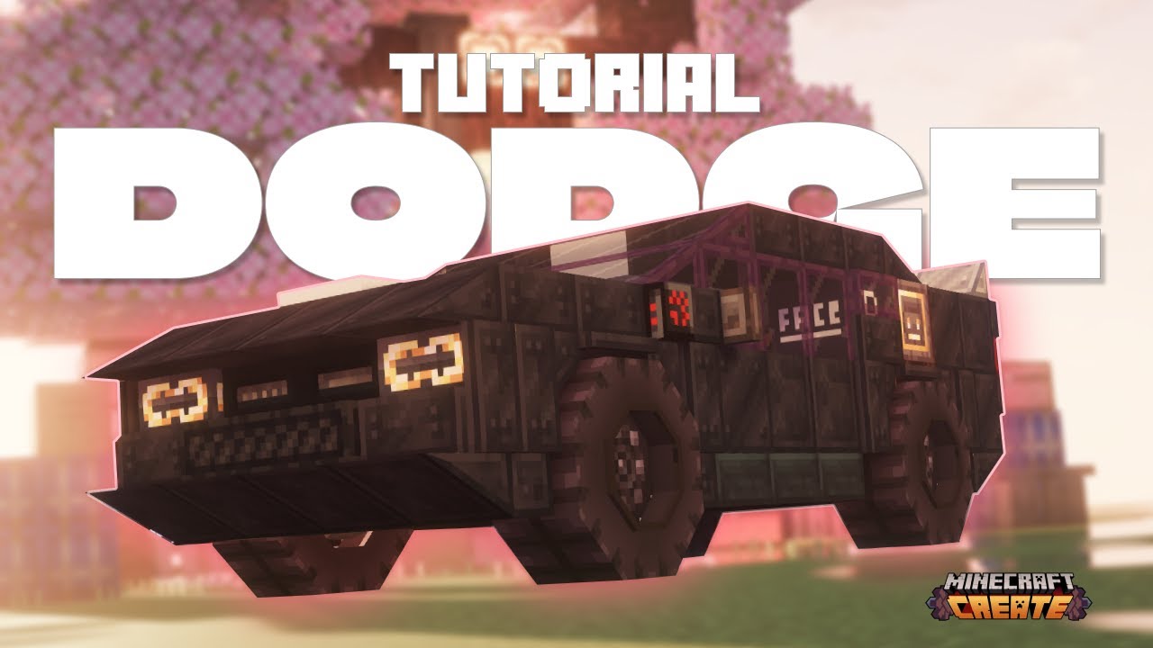 I Built a Working Car DODGE in Minecraft! | Create Mod Step-by-Step Tutorial 