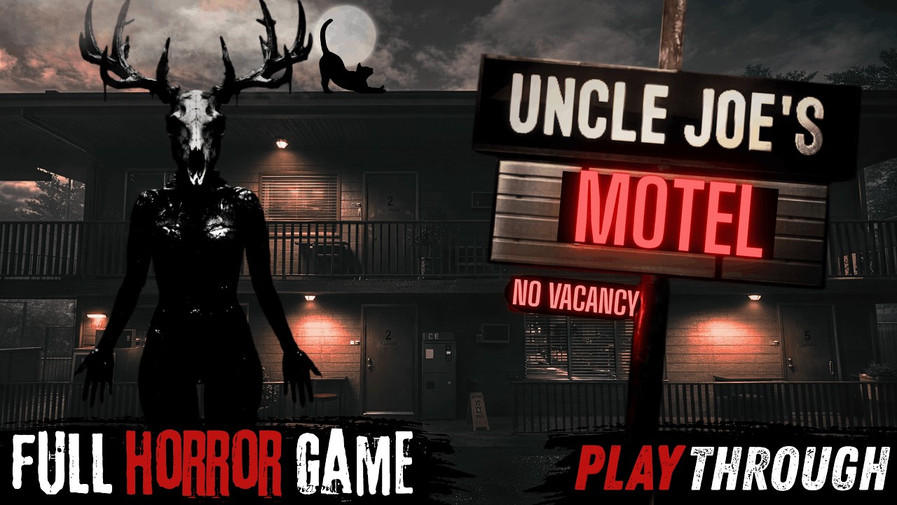 Creepy Shift: Uncle Joe’s Motel - Full Horror Game - No Commentary - 1440p