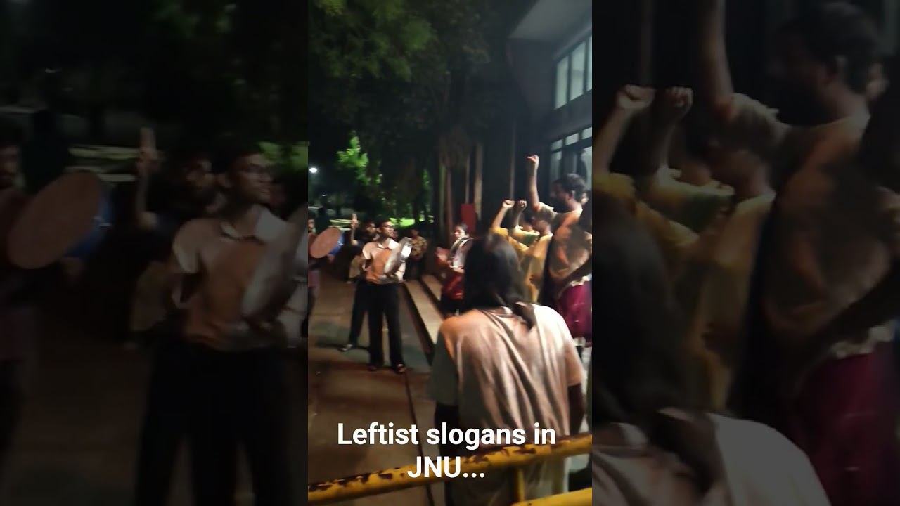 Leftist slogans in JNU...  #jnu
