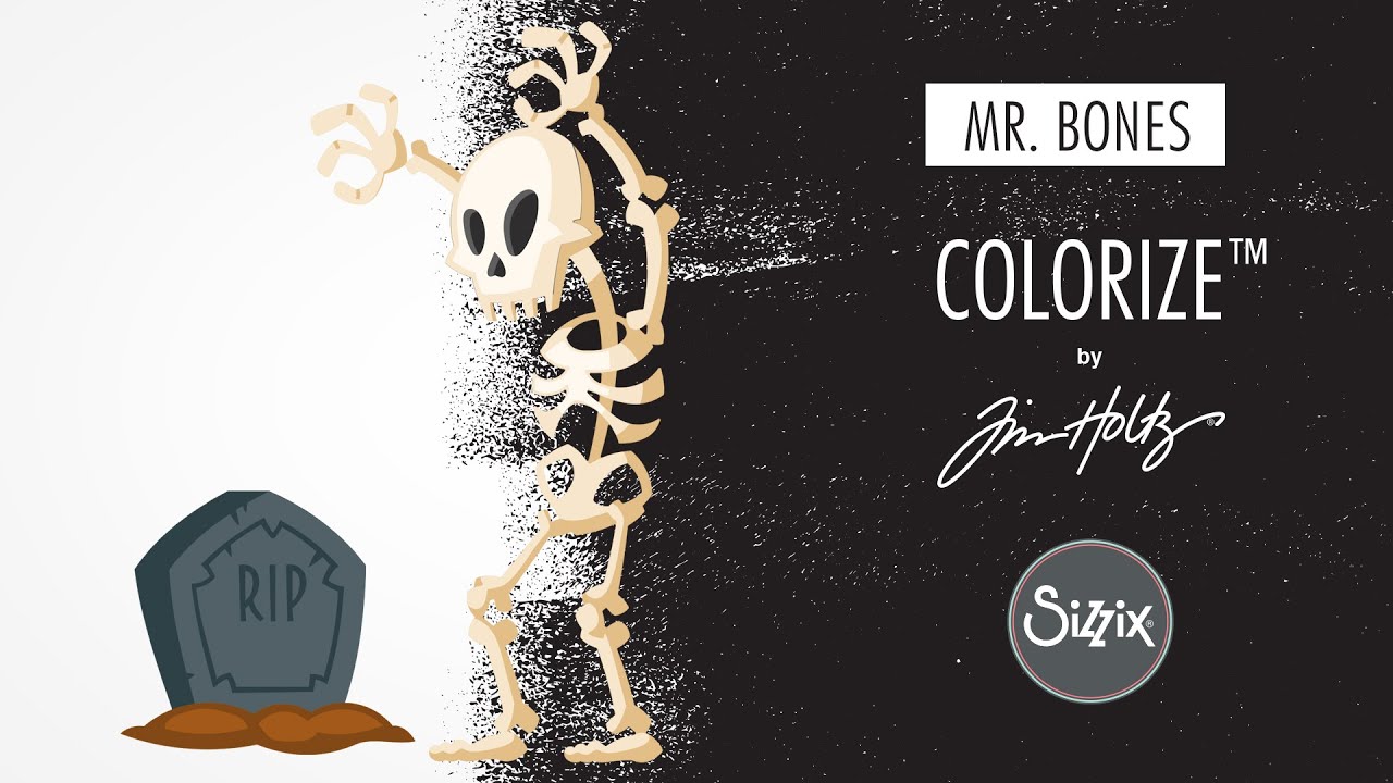 Craft Mr Bones with Sizzix Colorize™ Thinlits Dies by Tim Holtz®