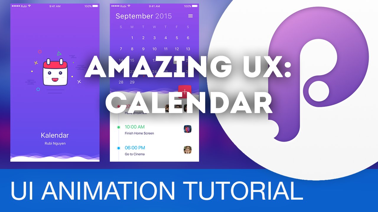 Calendar App Transition • UI/UX Animations with Principle & Sketch (Tutorial)