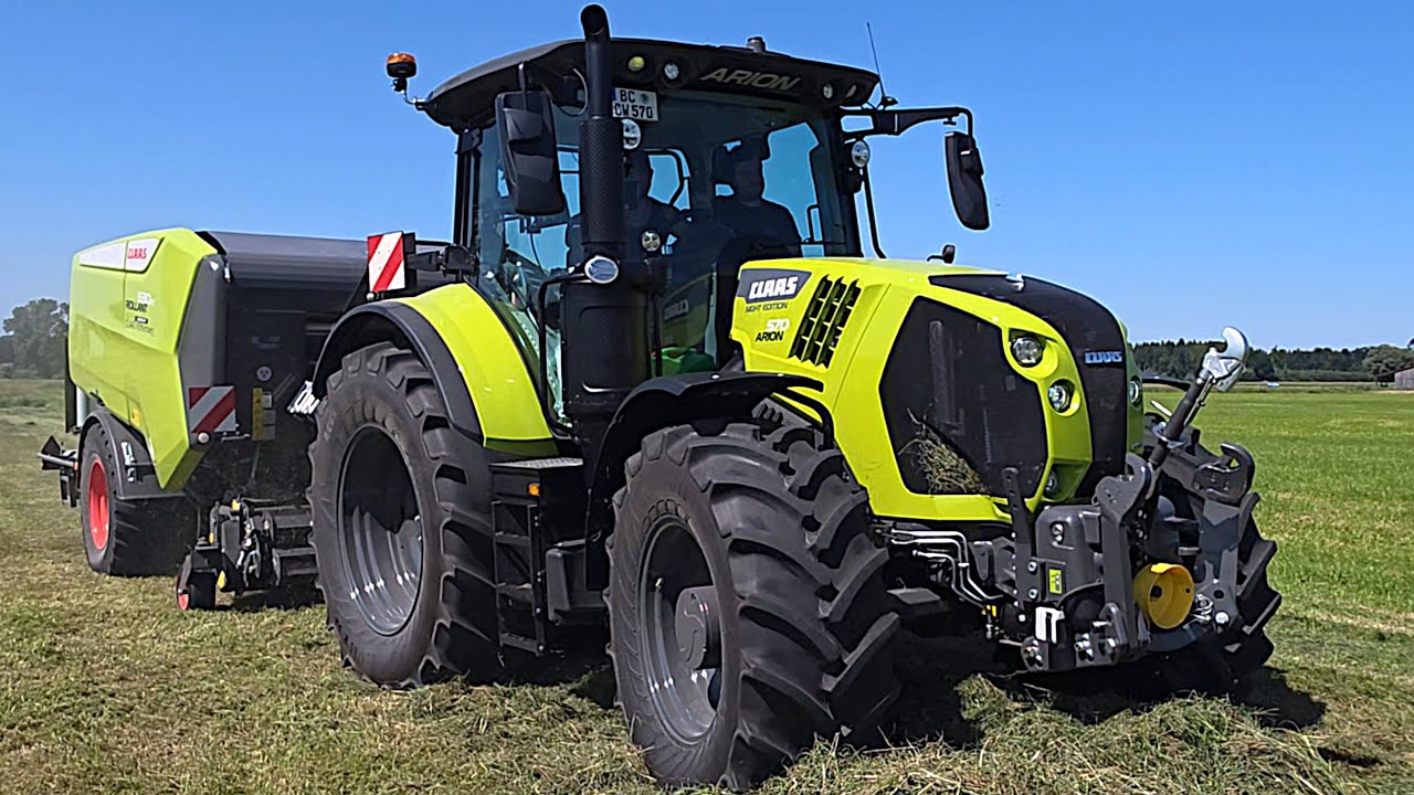 CLAAS Neuheit: UNIWRAP 630 Rollant RC im Test mit ARION 570 Night Edition und arbeitet 1a mit 5⭐⭐⭐⭐⭐