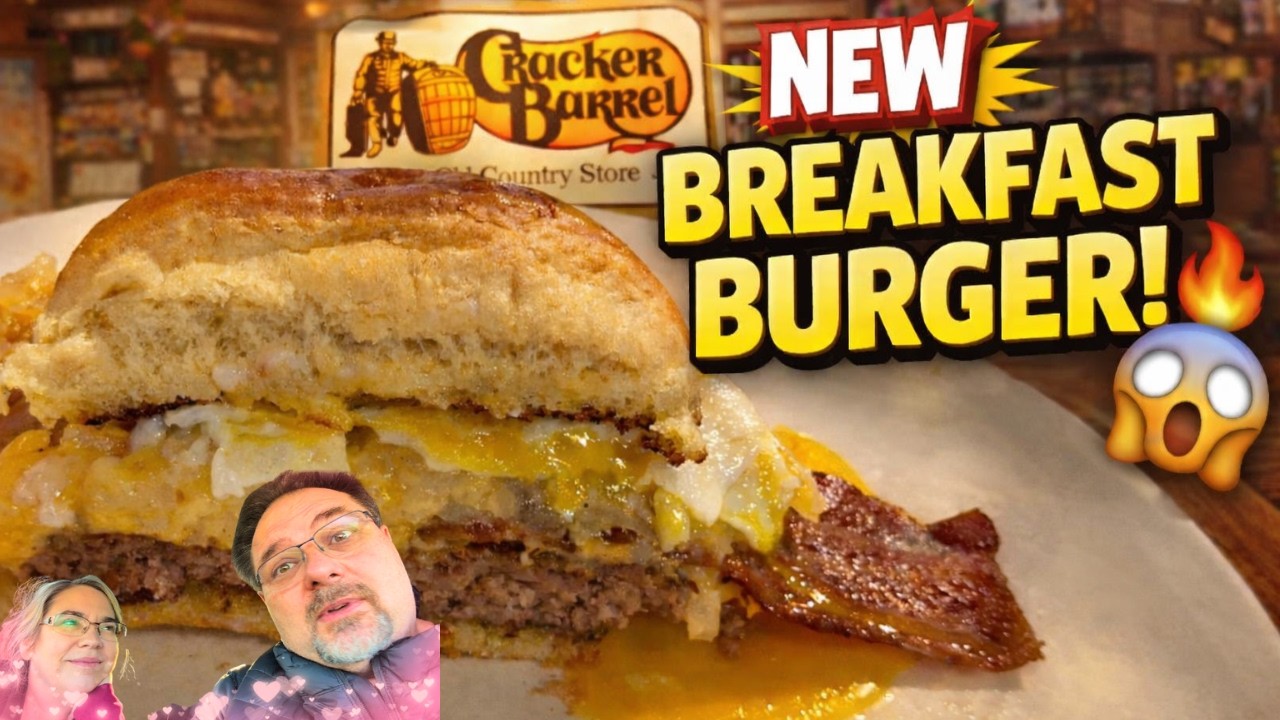 Cracker Barrel | Обзор нового завтракового бургера | Стоит ли его покупать?
