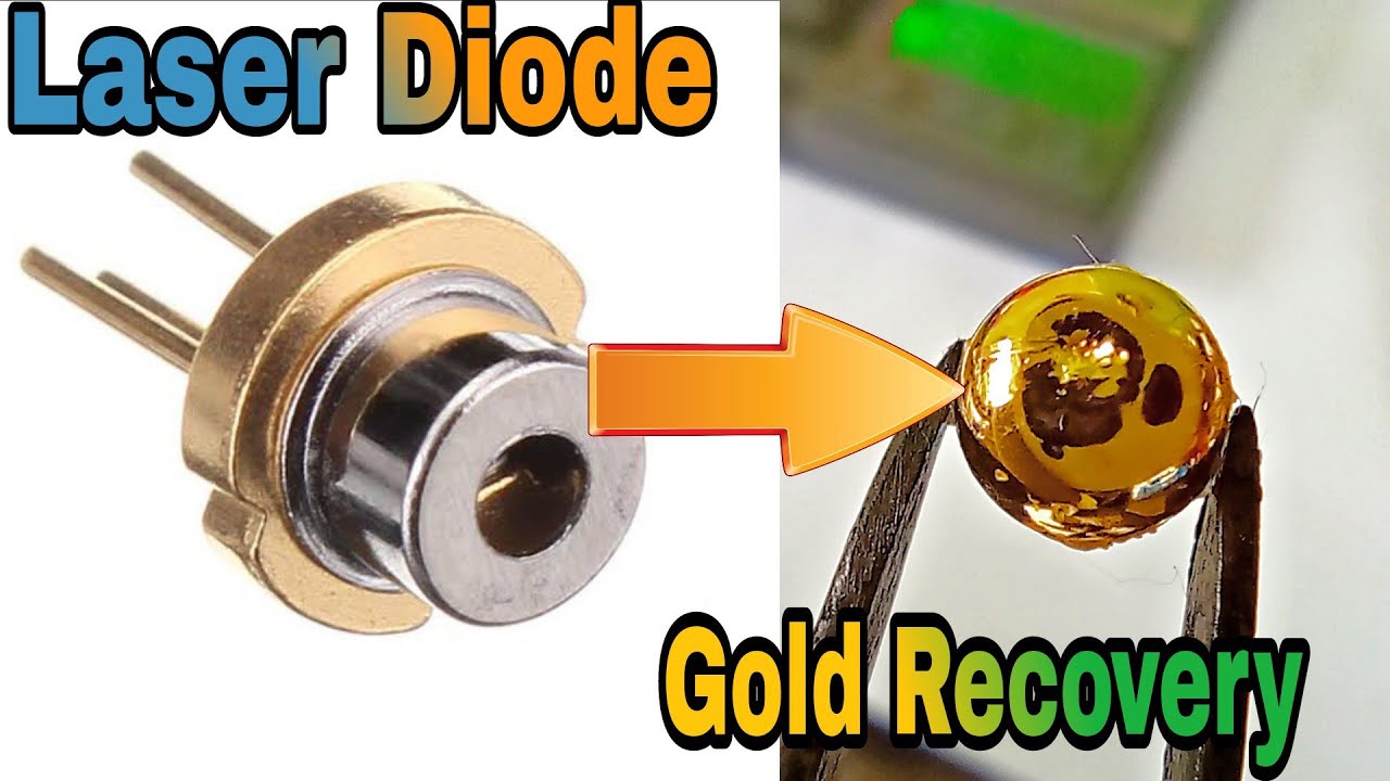 Laser Diode Gold Recovery | Computer CD ROM Gold Recovery | Recover Gold From Computers
