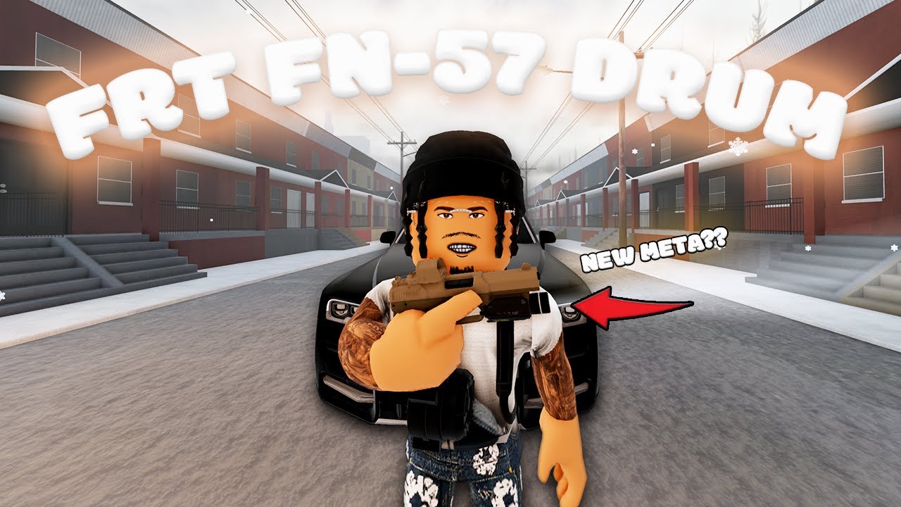 ЧЕСТНЫЙ ОБЗОР/ГЕЙМПЛЕЙ FRT FN-57 DRUM В PHILLY STREETZ 2 ROBLOX